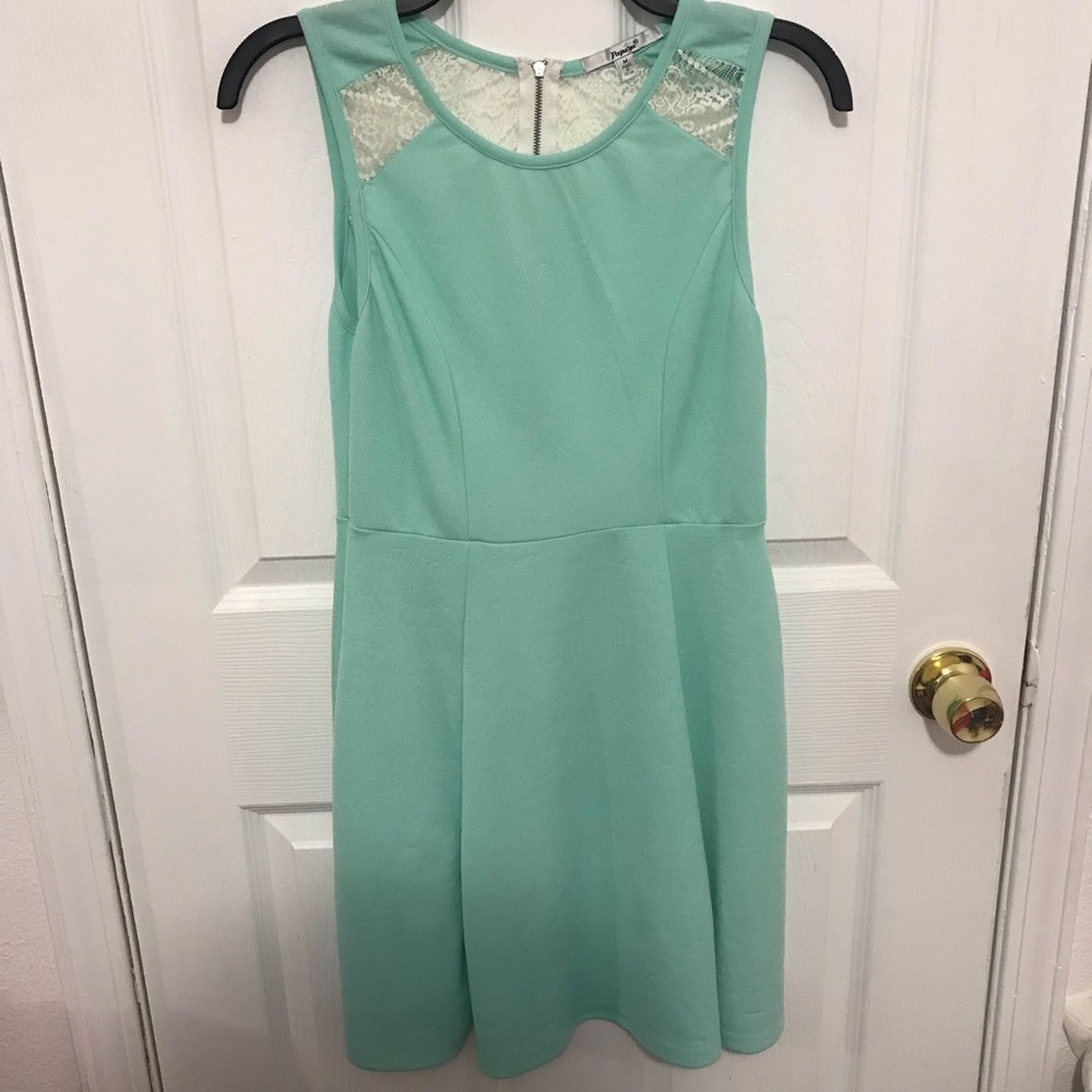 Mint mini dress